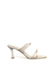 Women's Slippers Heeled Beige Buckle Pointed Evening Dress Shoes New Season F403 - 2