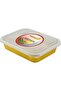 Sunny Aluminum Foil Container with Lid 930ml (Pack of 4) - Heavy Duty Disposable Gold Food Storage Box - 4