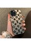 iPhone 12 Pro Max Compatible Silicone Edge Hard Back Case Couple Phone Case Brand Patterned