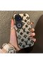 Vivo V50 Compatible Silicone Edge Hard Back Case Couple Phone Case Brand Patterned