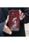 Tecno Spark 40 Compatible Case Camera Protector Burgundy Silicone Couple Phone Case Girl Pattern - 4