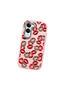 Vivo Y04 Compatible Case Camera Protector Pink Silicone Couple Phone Case with Kiss Pattern - 3