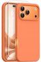 iPhone 17 Pro Max / 18 Pro Max - (Set of 2) • Silicone Soft Velvet Case • 9H Tempered Glass Protector