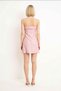 Women's Strapless Sleeveless Shift Cut Textured Jacquard Short Dress Unlined Daily Casual Modern Stylish Comfortable - 5
