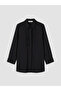 Black Lace Detailed Women's Shirt Tunic - 6