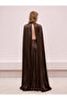 Silk Dress with Cape Detail - 4