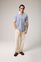 Polo Collar Striped Thin Knitwear T-Shirt - 7