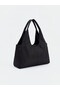 Women's Shoulder Bag with Drawstring Detail - 2