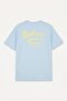 100% Cotton Regular Fit Crew Neck Back Printed Short Sleeve Blue T-Shirt I2343Ax26Sm - 8