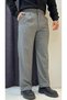 Striped Pleated Baggy Fit Fabric Trousers - 4