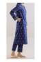 Navy blue embroidered Shalwar Kameez Pakistani suit, fully stitched, Traditional suit, fits size Medium - 3