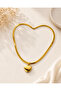 HEARTED STEEL NECKLACE