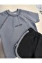 Cotton Corduroy Unisex Baby Shorts and Top Set - 4