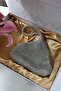 Women's Silver Stone Evening Dress Handbag