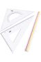 Mr. Pen Architectural Triangular Ruler Set with 12 Inch Triangular Scale, 11 Inch 30/60 and 8 Inch 45/90 Triangles - 4