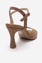 Elvia Toprak Suede Genuine Leather Women's Heeled Shoes - 5