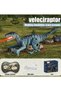 (cl363)Remote Control Dinosaur Realistic Dinosaur Toys with Light & Roar 2.4GHZ Dinosaur Toys for Kids 3+ 3D Eyes Walking Dinosaur Toy for Christmas (Velociraptor) - 7