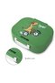 Bento Lunch Box Set of 2 w/ Stainless Steel Water Bottle 445ml – Dino Green - 6