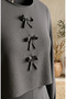 Double Suit with Double Fabric Skirt 5721-04 Gray - 5