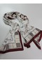 Luxury Voile Silk Shawl Hijab Foulard Scarf Shawl Belt Patterned 70 X 180 cm - 3