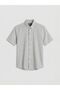 Regular Fit Plaid Poplin Men's Shirt - 5