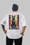For the Sake of Cats 104 Cat Printed White Oversize T-Shirt 100% Cotton Unisex Cat Lover Premium Design - 2