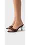 Women's Leopard Print Satin Pointed Toe Slippers
