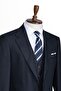 Luxury Men's Suit, Slim Fit, Blazer, Striped Swallow Collar - 2
