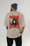 For the Love of Cats 24 Cats Printed Beige Oversize T-Shirt 100% Cotton Unisex Cat Lover Premium Design - 4