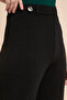 Solid Wide Leg Pants with Elastic Waist - 6