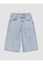 Girls' Jean Shorts with Ripped Detail - 2