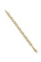 Round Geometric Shape Detailed Gold Color Zircon Stone Women's Steel Bracelet