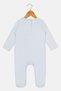 Toddlers Girl Graphic Print Long Sleeve Rompers With Padded Hanger, Blue - 3