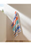 Elia Cotton Beach Towel - Orange/Navy Blue - 70X150 cm
