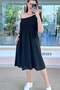 File Top Linen Dress 6Y253