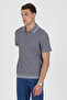 Polo Collar 100% Cotton Short Sleeve T-Shirt - 4