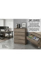 Spring Collection Chest Of 4 Drawer L80cm*W40cm*H92cm gray color - 2