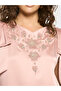 Embellished Yoke Frill Sleeve Maxi Dress - 4