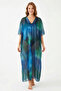 Remsa Tesettür Swimsuit over Design Single Kaftan Pareo Rdp26 Cobalt Blue - 2