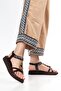 Alessi Women's Brown Buckle Comfortable Sole Daily Sandals - 4