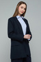 Solid Oversized Single-Breasted Blazer - 5