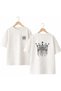 Taç Red Back and Front Chest Printed 100% Cotton Oversize Loose Regular Fit Crew Neck T-Shirt