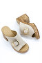 Frm 704 Adjustable Buckle Detailed Thick Heeled Slippers - 3