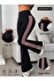 Women's High Waist Side Stripe Detailed Spanish Long Diver Pants