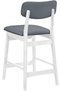 New Aurelia Solidwood Bar Chair Upholstered Kitchen Dining Bar Chair With Footrest - 3