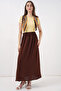 Women's Long Ayrobin Skirt 1470 - Brown - 3