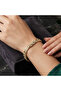 Gold-Tone Chevron Link Bracelet for Women, Geometric Stone Accent Design with Box Clasp Closure - 2