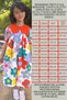 100% Cotton Orange Cloud Collar Balloon Sleeves Colorful Floral Midi Length Cotton Lined Girls' Dress - 5