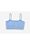 Women's Soft Textured Thin Terry Ribbed Fabric Crop Shorts Set - 2