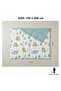 Dino Printed Double Quilt Air Conditioning Blanket Only - 6